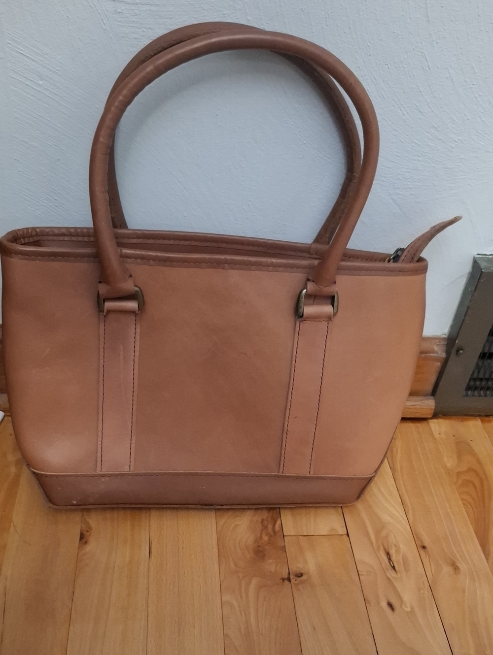 L.L. Bean Leather Tote in Tan